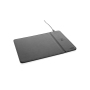 Swiss Peak RCS recycled PU 10W wireless charging mousepad, black