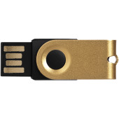 Mini USB stick - Goud/Zwart - 8GB