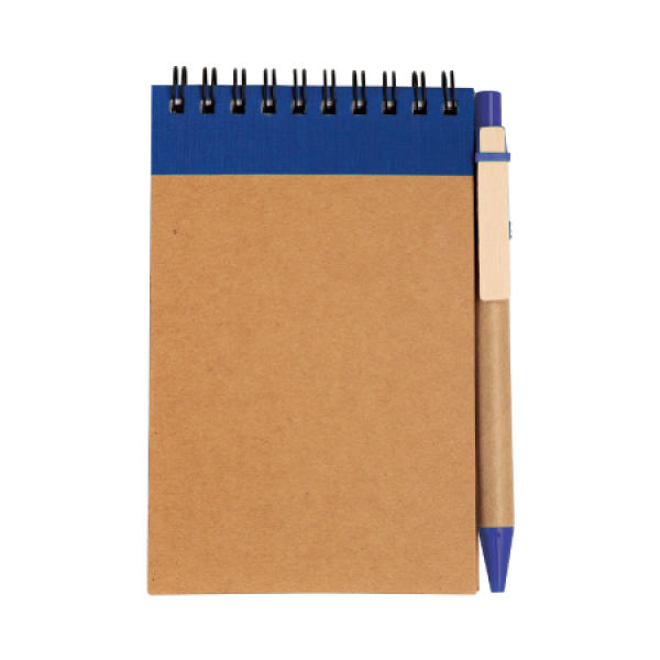 Recycled notitieboek A6 met pen