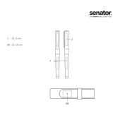 senator® Image black Line Set (balpen+ Rollerball in Box mit lederen etui)