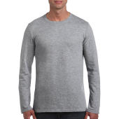 Gildan Mens Softstyle® Long Sleeve Tee - Sport Grey - 2XL