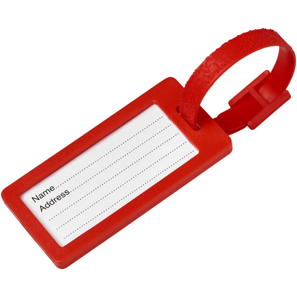 River window luggage tag - Red