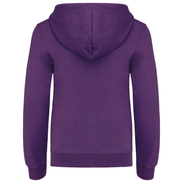 Kinder hooded sweater met gecontrasteerde capuchon Purple / Oxford Grey 12/14 ans