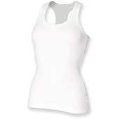 Women's Stretch Racer-Back Tank White S