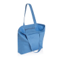 Impact Aware™ recycled canvas shopper met vakje 240gsm, tranquil blue