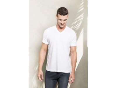 Heren-t-shirt bio-katoen v-hals Heren-t-shirt bio-katoen v-hals