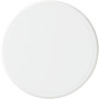 Renzo round plastic coaster - White