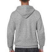 Gildan Sweater Hooded Full Zip HeavyBlend for him cg7 sports grey XXL