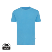 Iqoniq Bryce gerecycled katoen t-shirt, tranquil blue (M)