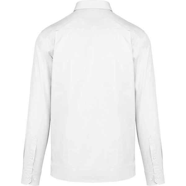 Herenoverhemd met lange mouwen van katoen Nevada White 4XL