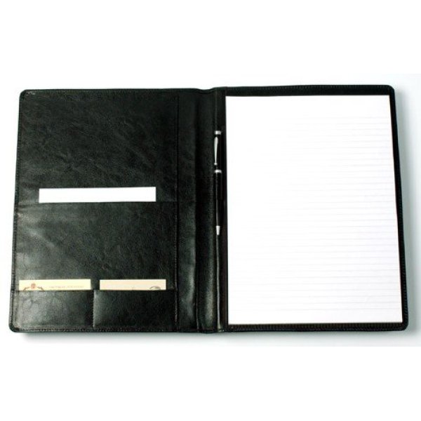 Lederen schrijfmap A4