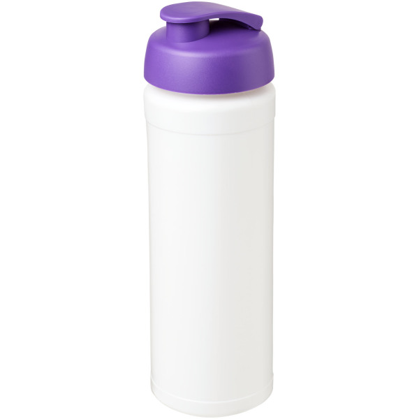 Baseline® Plus grip 750 ml flip lid sport bottle - White/Purple
