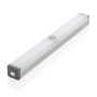 USB-rechargeable motion sensor LED light medium, silver