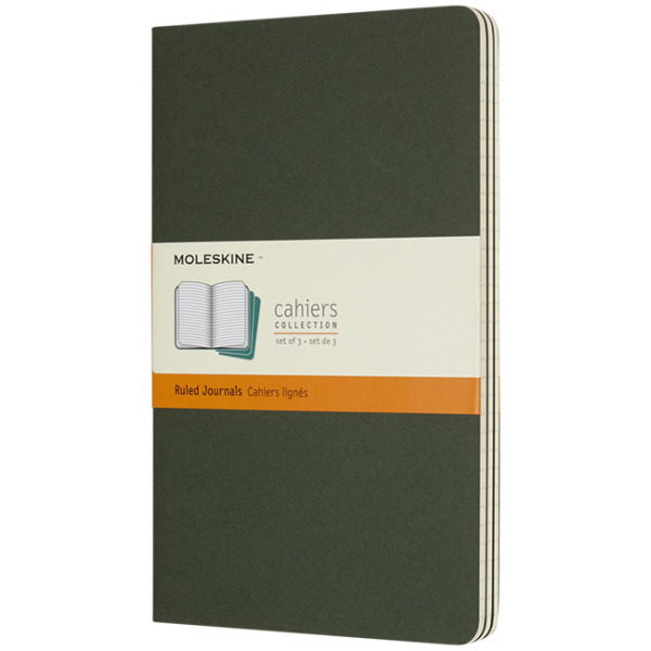 Moleskine Cahier Journal L - gelinieerd - Myrtle groen
