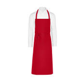 PARIS - Recycled Bib Apron - Red - One Size