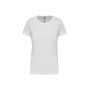 Dames t-shirt ronde hals korte mouwen White 3XL