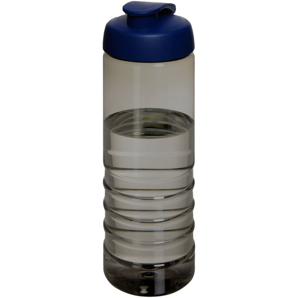 H2O Active® Eco Treble 750 ml flip lid sport bottle - Charcoal/Blue