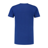L&S T-shirt Crewneck cot/elast SS for him royal blue M