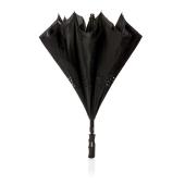 Swiss Peak 23" auto open reversible paraplu, zwart