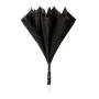Swiss Peak 23" auto open reversible paraplu, zwart