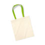 Bag for Life - Contrast Handles - Natural/Lime Green - One Size