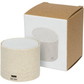 Kikai Bluetooth®højttaler af hvedestrå - Sandfarvet