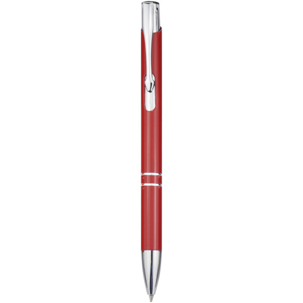 Moneta aluminium click ballpoint pen - Red