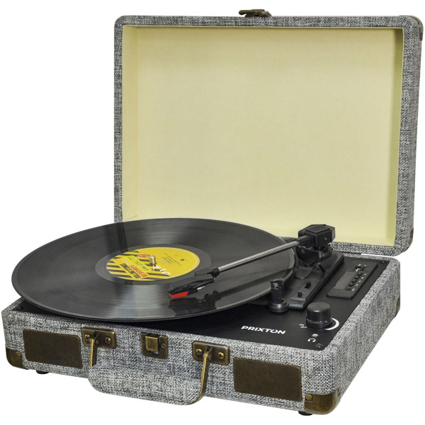 Prixton VC400 vinyl MP3-speler - Grijs