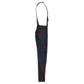 Workwear Pants with Bib - COLOR - - carbon/red - 62