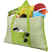 Bonbini opvouwbare strandtas met mat - Lime