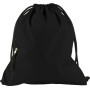 Pongee (190T) drawstring backpack Elise black