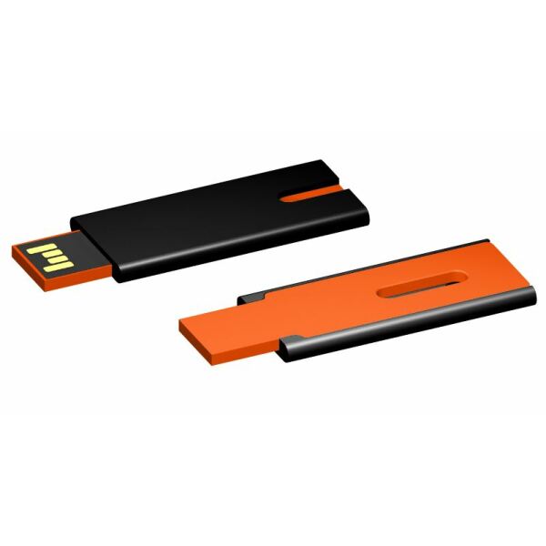 USB stick Skim 2.0 zwart-oranje 8GB
