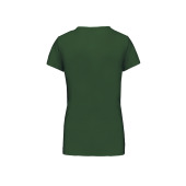 Dames T-shirt V-hals Korte Mouwen Forest Green XXL