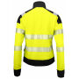 6111 Sweatshirt full zip W Yellow/Black XS