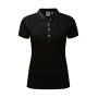 Ladies' Fitted Stretch Polo - Black - S