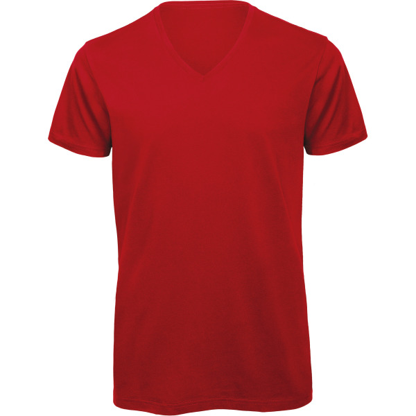 Organic Cotton Inspire V-neck T-shirt Red S