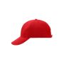 MB6128 6 Panel Raver Cap Laminated - signal-red - one size