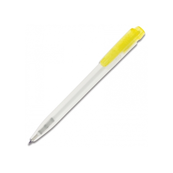Ball pen Ingeo TM Pen Clear transparent - Frosted Yellow