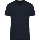 Heren-t-shirt BIO-katoen V-hals Navy 3XL