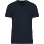 Heren-t-shirt BIO-katoen V-hals Navy 3XL