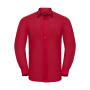 Tailored Poplin Shirt LS - Classic Red - 4XL