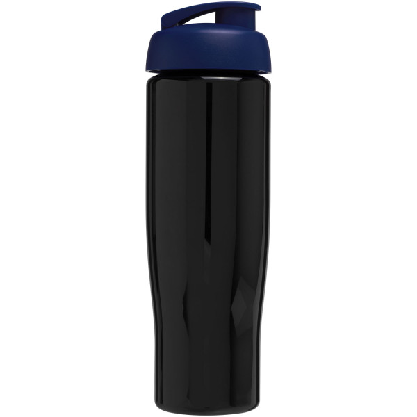 H2O Active® Tempo 700 ml flip lid sport bottle - Solid black/Blue