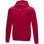 Ruby men’s GOTS organic recycled full zip hoodie - Red - S