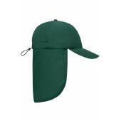 MB6243 6 Panel Cap with Neck Guard - dark-green - one size