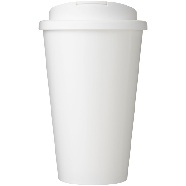 Brite-Americano® 350 ml tumbler with spill-proof lid - White
