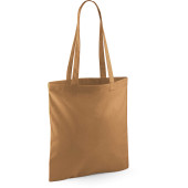 Shopper bag long handles Caramel One Size