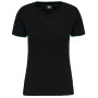 Dames-t-shirt Day To Day korte mouwen Black / Kelly Green 3XL