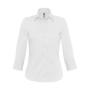 Milano/women Popelin Shirt 3/4 sleeves - White