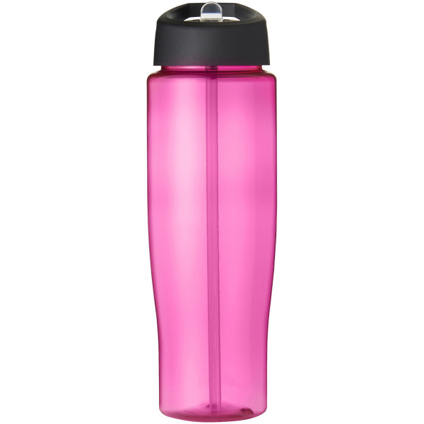 H2O Active® Tempo 700 ml spout lid sport bottle - Pink/Solid black