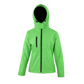 Ladies TX Performance Hooded Softshell Jacket - Vivid Green/Black - S (10)